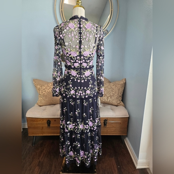 Mac Duggal Embroidered Tier Dress - Picture 5 of 8